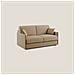 Evans Divano Letto In Tessuto Ecosostenibile Beige 169 Cm (mat. 140x197) - Foto miniatura 2