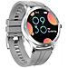 Smartwatch Round Saturimetro Cardifrequenzimetro Full Touch 1.28? Silver - Foto miniatura 1