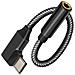 Adattatore Audio Da Usb-c A Jack 3,5 Mm Design A Gomito Lunghezza 12 Cm Nero - Foto miniatura 6