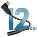 Adattatore Audio Da Usb-c A Jack 3,5 Mm Design A Gomito Lunghezza 12 Cm Nero - Foto miniatura 10