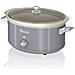 Swan Sf17031grneu Retro Slow Cooker 6,5l Pentola Rimovibile In Ceramica Antiaderente Senza Pfoa 320w Grigio - Foto miniatura 1