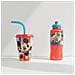 Disney Bicchiere Rosso E Azzurro Per Bambini In Plastica Mickey Mouse Topolino 430 Ml Con Cannuccia E Coperchio Flessibile - Foto miniatura 2