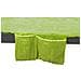 Telo Mare Lettino In Spugna Tinta Unita Con Tasche Modello Pool&beach Lettino Verde Acido - Foto miniatura 4