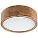 Lampada A Soffitto Eveline - Marrone - Legno, Vetro - 27x27x80 Cm - Foto miniatura 1
