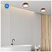 Lampada A Soffitto Eveline - Marrone - Legno, Vetro - 27x27x80 Cm - Foto miniatura 3