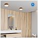 Lampada A Soffitto Eveline - Marrone - Legno, Vetro - 27x27x80 Cm - Foto miniatura 4