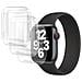 Set Di 3 Cover Per Apple Watch 40mm Protezione Completa In Tpu, Trasparente - Foto miniatura 1
