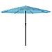 Ombrellone Giardino Con Palo In Acciaio Blu 324x324x247 Cm - Foto miniatura 2