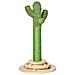 Albero Tiragraffi A Cactus Per Gatti, Corda Sisal E Base Con Palline In Legno, 32x32x60cm - Foto miniatura 1