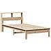 Letto Libreria Senza Materasso 90x190 Cm Legno Massello Pino - Foto miniatura 3