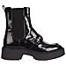 Hardware Loafer Boot Stivaletti Pelle Scarpe Donna Nero Eu 39, Fw0fw07317 Bds - Foto miniatura 1