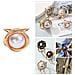 Set Di 5 Fermagli Per Sciarpa A Camelia Per Abiti, Sciarpe E Scialli Gold Xl - Foto miniatura 1