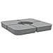 Set Base per Ombrellone 4 pz con Supporto a Croce 100 kg PP - Foto miniatura 1