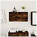 Mobile Da Bagno A Parete Rovere Fumo 80x25x40 Cm In Truciolato - Foto miniatura 3