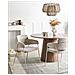 Set Di 2 Sedie Da Pranzo Paonia Ciniglia Beige Chiaro - Foto miniatura 1