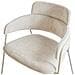 Set Di 2 Sedie Da Pranzo Paonia Ciniglia Beige Chiaro - Foto miniatura 6