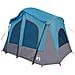 Tenda da Campeggio a Cabina per 5 Persone Blu Impermeabile - Foto miniatura 2