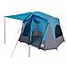 Tenda da Campeggio a Cabina per 5 Persone Blu Impermeabile - Foto miniatura 5