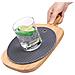 Set Di 2 Sottopiatti In Silicone Resistenti Al Calore - Cuscinetti Rotondi Lightgrey - Foto miniatura 3