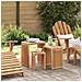 Set di Tavoli da Giardino 3 pz Legno Massello Teak - Foto miniatura 2