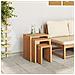 Set di Tavoli da Giardino 3 pz Legno Massello Teak - Foto miniatura 4