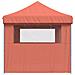 Tendone per Feste Pieghevole Pop-Up con 3 Pareti Terracotta - Foto miniatura 4