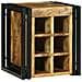Portabottiglie 34.5 x 35 x 39 cm Legno Massiccio di Mango Grezzo - Foto miniatura 3