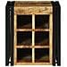 Portabottiglie 34.5 x 35 x 39 cm Legno Massiccio di Mango Grezzo - Foto miniatura 4