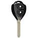 Guscio Chiave Auto Nero Compatibile Con Toyota Camry Corolla - Ricambio Telecomando - Foto miniatura 3