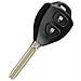 Guscio Chiave Auto Nero Compatibile Con Toyota Camry Corolla - Ricambio Telecomando - Foto miniatura 5