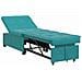 Divano Letto Turchese 67 x 194 x 38 cm Velluto - Foto miniatura 1