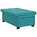 Divano Letto Turchese 67 x 194 x 38 cm Velluto - Foto miniatura 4