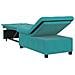 Divano Letto Turchese 67 x 194 x 38 cm Velluto - Foto miniatura 7
