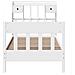 Giroletto senza Materasso Bianco 90x200 cm Legno Massello Pino - Foto miniatura 4