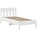 Giroletto senza Materasso Bianco 90x200 cm Legno Massello Pino - Foto miniatura 5