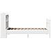 Giroletto senza Materasso Bianco 90x200 cm Legno Massello Pino - Foto miniatura 7