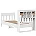 Giroletto senza Materasso Bianco 90x200 cm Legno Massello Pino - Foto miniatura 8