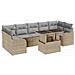 Set Divano da Giardino 8 pcs Beige 100 x 55 x 73 cm Poly Rattan - Foto miniatura 1