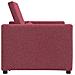Divano Letto Singolo Rosso vino 90 x 165 x 87 cm Tessuto - Foto miniatura 6