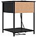 Armadio da Notte con cassetto 2 pcs Rovere nero 42 x 41 x 56 cm - Foto miniatura 9