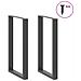 Gambe per tavolo da bar a forma di U 2 pz Antracite 60x(100-101) cm Acciaio - Foto miniatura 3