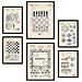 Set Di 6 Stampe Poster Con Brevetti Di Giochi Da Tavolo Poster Con Immagini Di Brevetti Retrò Design D'interni In Stile Vintage A3 & A4 Cornice Nera - Foto miniatura 1