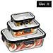 12799 recipiente per cibo Rettangolare Set Trasparente 3 pz - Foto miniatura 2
