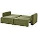 Divano Letto 3 Posti Vaxholm Tessuto Verde Con Contenitore - Foto miniatura 5