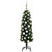 Albero di Natale artificiale con 150 LED Verde 120 cm - Foto miniatura 4