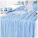 Runner Da Tavolo In Poliestere Con Tessuto Arricciato - 90cm X 300cm - Decorazione Per Feste E Matrimoni Blue - Foto miniatura 5