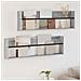 Scaffale per riviste 2 pcs Grigio Sonoma 100 x 12 x 30 cm - Foto miniatura 2