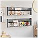 Scaffale per riviste 2 pcs Grigio Sonoma 100 x 12 x 30 cm - Foto miniatura 4