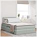 Letto con Contenitore Grigio chiaro 120 x 190 cm Velluto - Foto miniatura 2