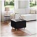 Pouf contenitore Nero 60 x 60 x 45 cm Pelle sintetica - Foto miniatura 2